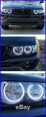 DEPO LED Halo HID Headlight + Auto-Level For 00-03 BMW E53 X5 Stock Xenon Model