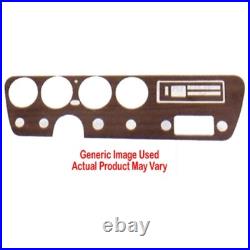 Dash Cover Insert Trim for All Makes Models Vinyl Gunstock Walnut Front 1Pc