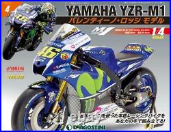 DeAGOSTINI YAMAHA YZR-M1 2016 VALENTINO ROSSI model Parts No. 1 3 4 1/4 Scale