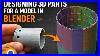 Designing 3d Parts For A Model In Blender Tutorial Level Expert