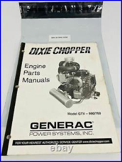 Dixie Chopper Model GTV-990-760 Engine Parts Manual Book