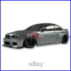 E46 3 Series M3 99-05 BMW full wide body kit Lip Sides Wing fiberglass GT-E46FK