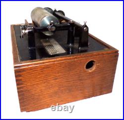 Edison Standard Model A Cylinder Phonograph Early 4 Latch Square Case Parts