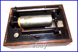 Edison Standard Model A Cylinder Phonograph Early 4 Latch Square Case Parts
