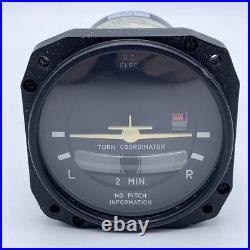 Electric Gyro Corp. Turn Coordinator Model 1394T100-7Z (12/32V) AS IS PARTS ONLY