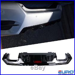 Euro Style Gloss black-out Rear Diffuser Kits fits 16-18 Honda Civic x Sedan 4Dr