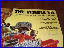 FACTORY SEALED Vintage 1960s Renwal Model Visible V8 Engine Model Assembly Kit