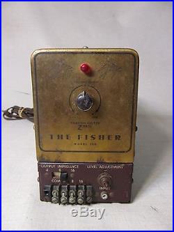 Fisher Model 100 Amplifier Tube Mono Block For Parts Or To Be Repaired As Is