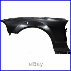 Fender For 2005-2009 Ford Mustang Front Passenger Primed Steel with Antenna Hole