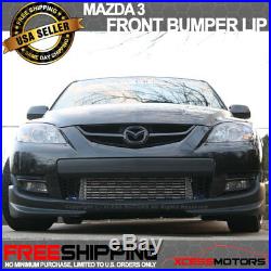 Fit 07-09 Mazda 3 4Door S Model N1 Style PU Front Bumper Lip Spoiler PU