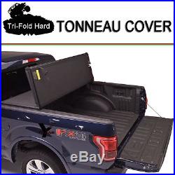 Fit 2007-2017 TOYOTA TUNDRA Lock Hard Solid Tri-Fold Tonneau Cover 6.5ft 78 Bed