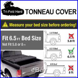 Fit 2007-2018 TOYOTA TUNDRA Lock Hard Solid Tri-Fold Tonneau Cover 6.5ft 78 Bed