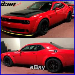 Fits 15-19 Dodge Challenger Front Lip + Fender Flare Hellcat to Demon Conversion