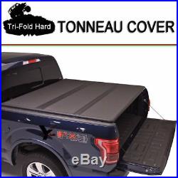 Fits 2004-2006 Chevy Silverado Lock Hard Solid Tri-Fold Tonneau Cover 5.8ft Bed