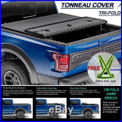 Fits 2004-2018 Ford F150 Lock Solid Hard Tri-Fold Tonneau Cover 5.5ft (66) Bed