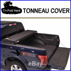 Fits 2004-2018 Ford F-150 Lock Hard Solid Tri-Fold Tonneau Cover 5.5ft (66) Bed