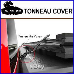 Fits 2007-2017 TUNDRA Crew Max Lock Hard Solid Tri-Fold Tonneau Cover 5.5ft Bed