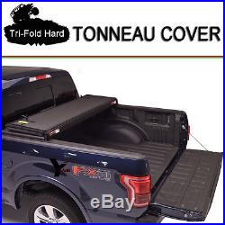 Fits 2009-2017 DODGE RAM 1500 Tri-Fold Solid Hard Tonneau Cover 6.5ft (78) Bed