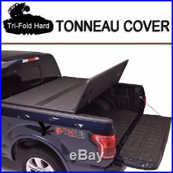 Fits 2016-2018 Toyota Tacoma Tri-Fold Solid Hard Tonneau Cover 6ft (72) Bed