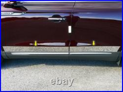Fits Lincoln Nautilus 19-21 Rocker Panel Lower Door Trim Stainless Chrome 4PCS
