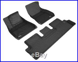 Fits Tesla Model 3, Floor Liners by MAXpider Front & Rear, Black