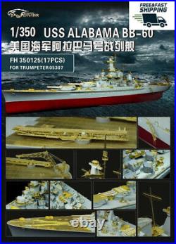 Flyhawk 350125 1/350 USS Alabama for Trumpeter top quality
