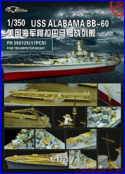 Flyhawk 350125 1/350 USS Alabama for Trumpeter top quality
