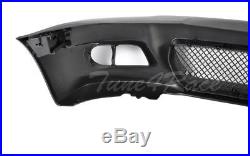 For 00-05 BMW E46 3-Series 2Dr M3 Style Front Bumper & clear fog lights Coupe