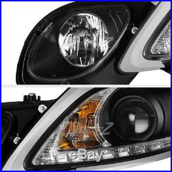 For 06-11 Lexus GS S190 Xenon HID Model Black LED DRL D4S Headlight Lamp PAIR