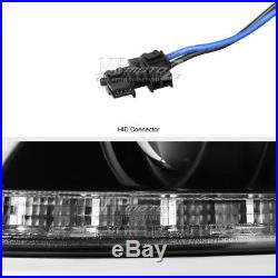 For 06-11 Lexus GS S190 Xenon HID Model Black LED DRL D4S Headlight Lamp PAIR