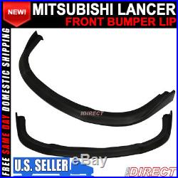 For 09-15 Mitsubishi Lancer CS Front Lip Splitter Ralliart GT GTS Models
