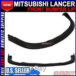 For 09-15 Mitsubishi Lancer CS Front Lip Splitter Ralliart GT GTS Models