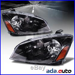 For 2005-2006 Nissan Altima Sedan (S/SE/SL Models) Black Headlights Headlamp Set
