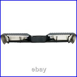 For 2008-2016 Ford F250 F350 F450 Chrome Steel Rear Bumper With PARK SENSOR HOLES