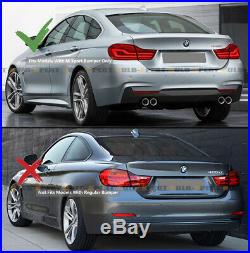 For 2014-19 BMW F32 F33 F36 4 Series MP Style Quad Exhaust Rear Bumper Diffuser