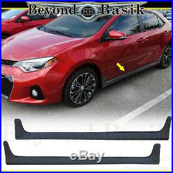 For 2014 2015 2016 TOYOTA COROLLA S Model Only Front Bumper Body Kit+Side Skirts
