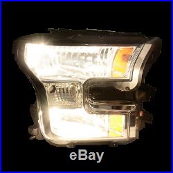 For 2015 2016 2017 Ford F-150 F150 Factory Halogen Model Headlight Lamp L+R Pair