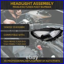 For 2021-2023 Tesla Model 3 / Y Led Headlight Right Side Head Light Front