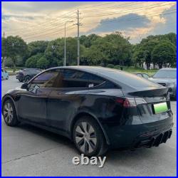 For 20-Up Tesla Model Y Performance Style Glossy Black Rear Bumper Diffuser Lip