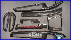 For BMW E46 M3 Coupe Model Only Carbon Fiber Interior Trim Dash 8 Pieces Kit