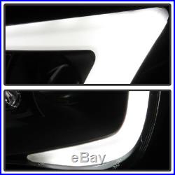 For Blk 2008-14 Subaru Impreza WRX Halogen Model LED DRL Projector Headlights