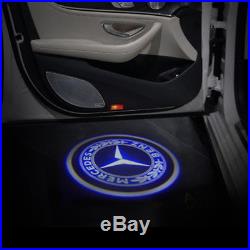 For Mercedes Benz 2X Wireless Car LED Door Projector Logo Ghost Shadow Light New