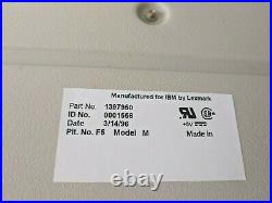 For Parts, NOS in OG Box, IBM Model F 1397950 Bigfoot Terminal Keyboard 3.14.96