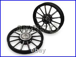 For Royal Enfield Classic 350 500 Front & Rear 13 Spokes Alloy Wheel Rim Pair