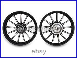 For Royal Enfield Classic 350 500 Front & Rear 13 Spokes Alloy Wheel Rim Pair