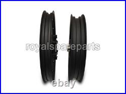 For Royal Enfield Classic 350 500 Front & Rear 13 Spokes Alloy Wheel Rim Pair