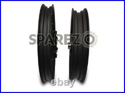 For Royal Enfield Classic 350 500 Front & Rear 13 Spokes Alloy Wheel Rim Pair