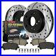For Toyota Tacoma 4Runner FJ Cruiser 319mm Front Drilled Disc Rotors Brake Pads