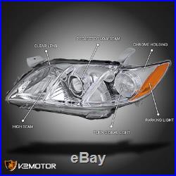 For US Model 2007-2009 Toyota Camry Crystal Projector Headlights Left+Right