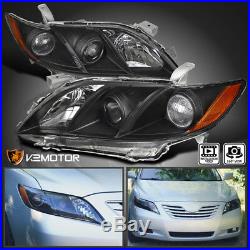For US Model Toyota 2007-2009 Camry Black Projector Headlights Left+Right
